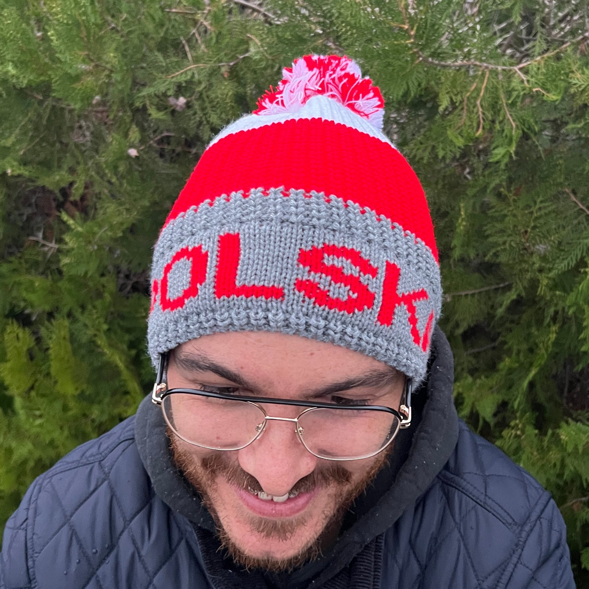 Bonnet doublé à pompon - Trésors de Pologne