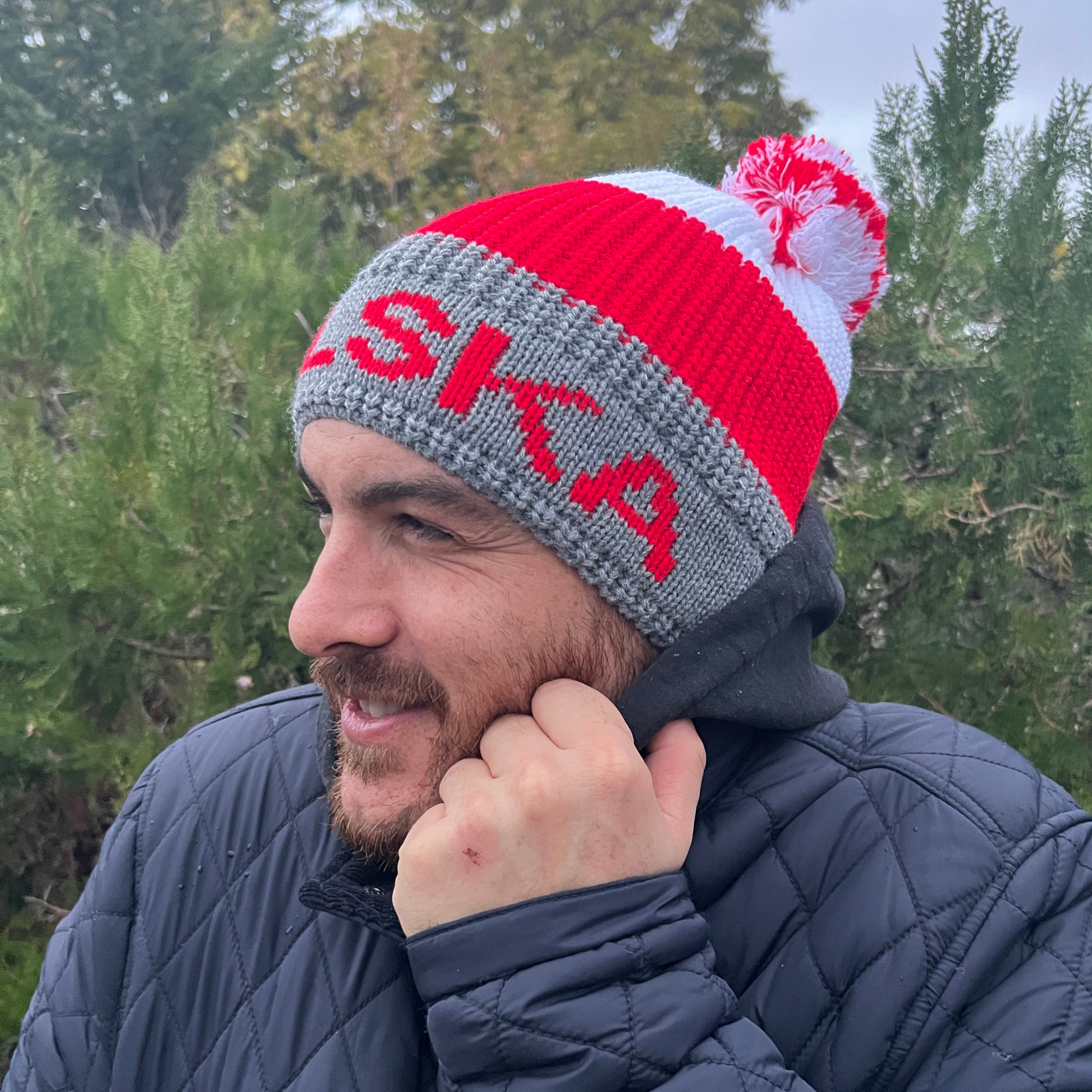 Bonnet doublé à pompon - Trésors de Pologne