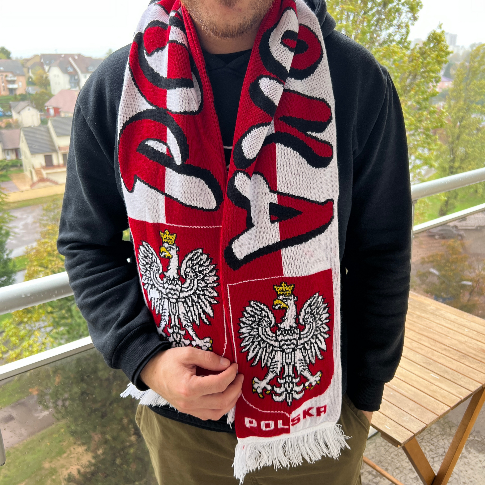 Echarpe Polska rouge et blanche - Trésors de Pologne