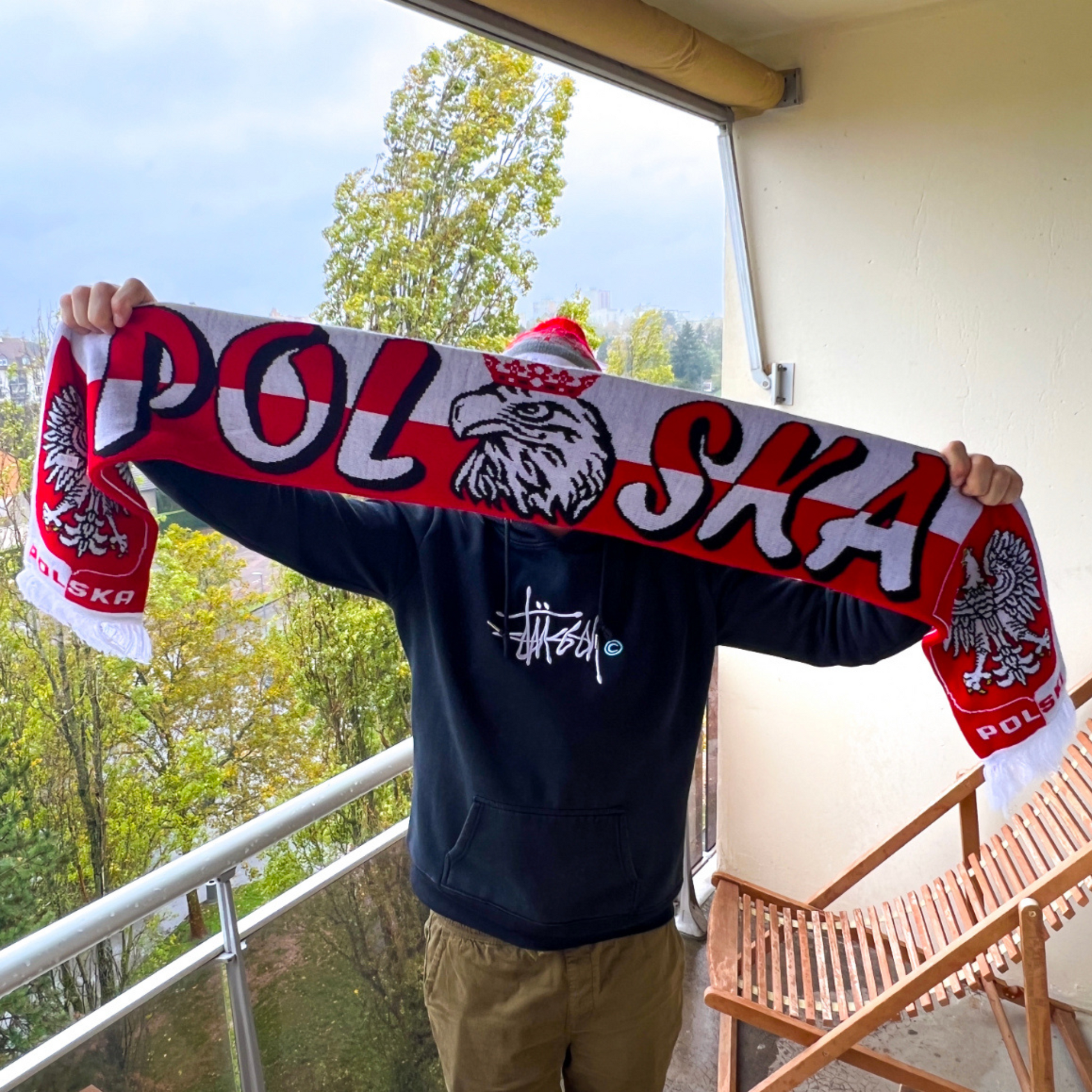 Echarpe Polska rouge et blanche - Trésors de Pologne