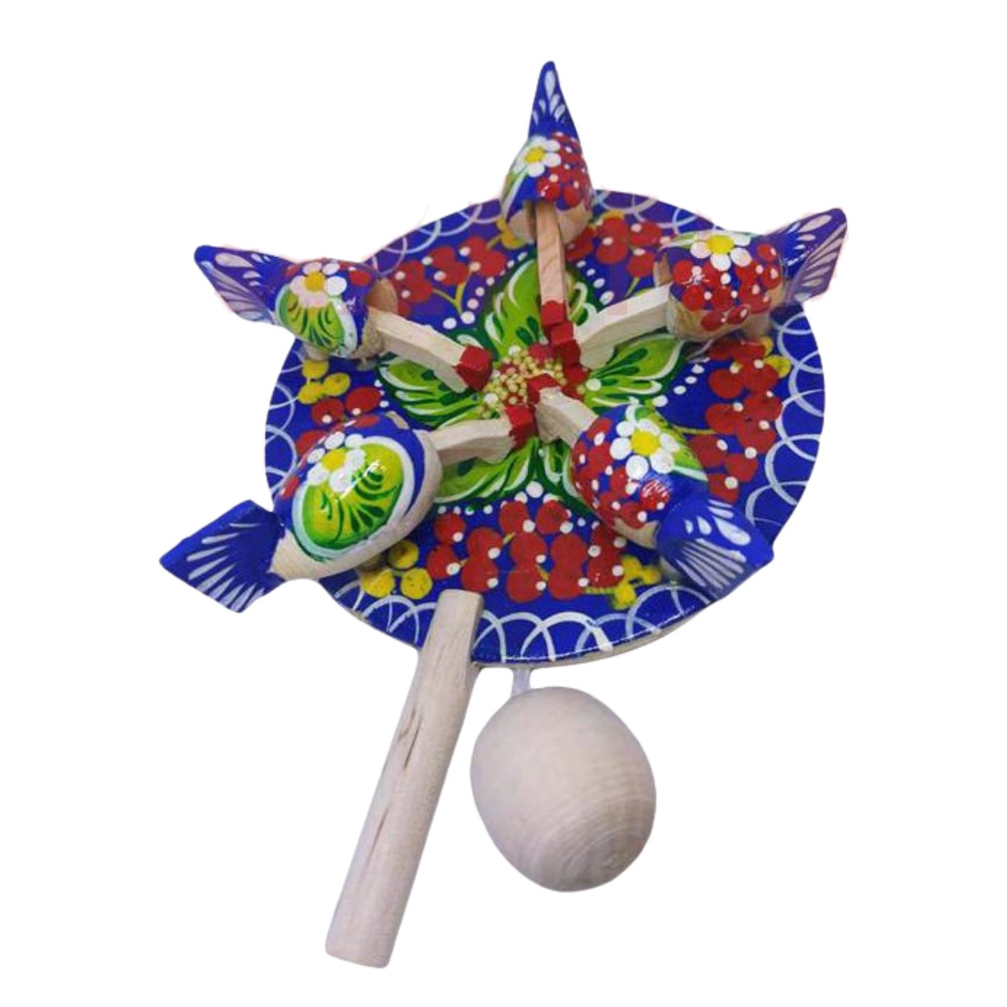 Jouet en bois "Petites poules qui picorent - Trésors de Pologne