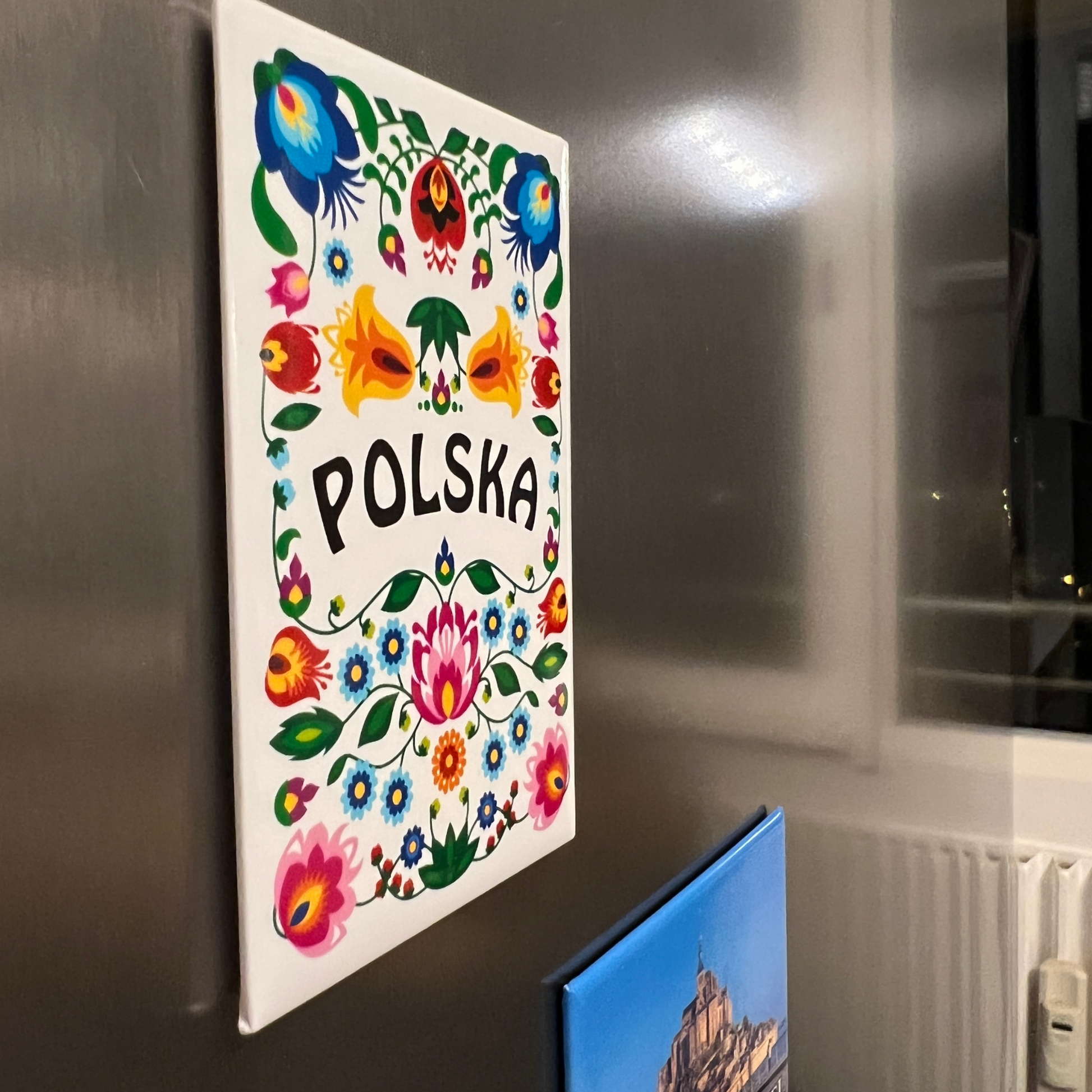 Magnet fleurs de Łowicz - Trésors de Pologne