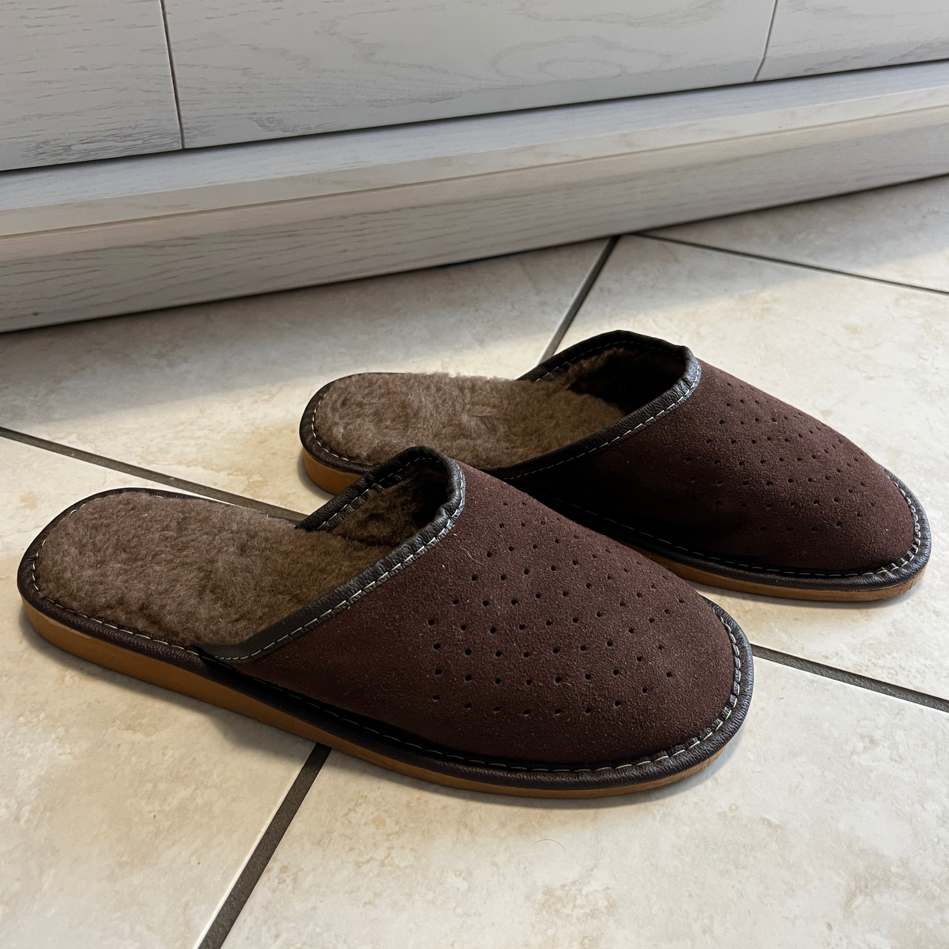 Pantoufles fourrées pour homme - Trésors de Pologne