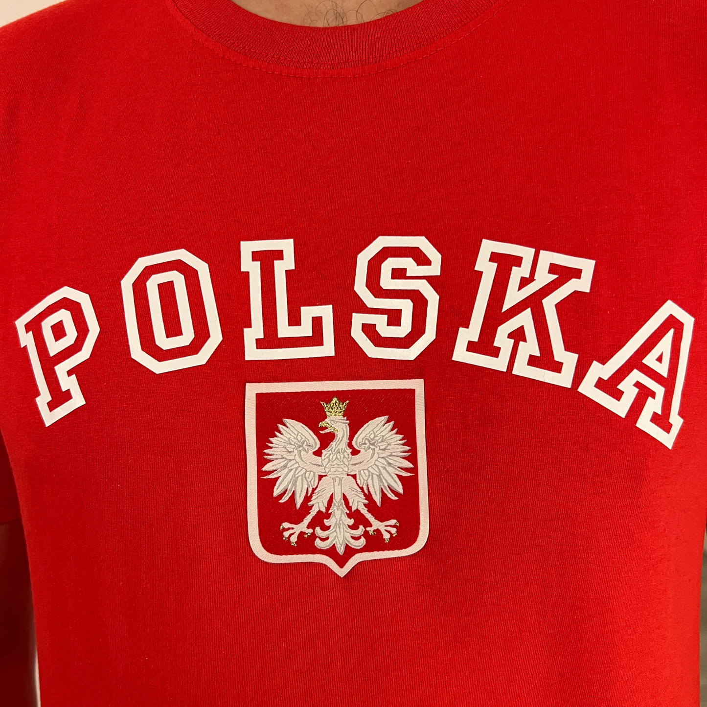 Tee shirt rouge homme Polska - Trésors de Pologne