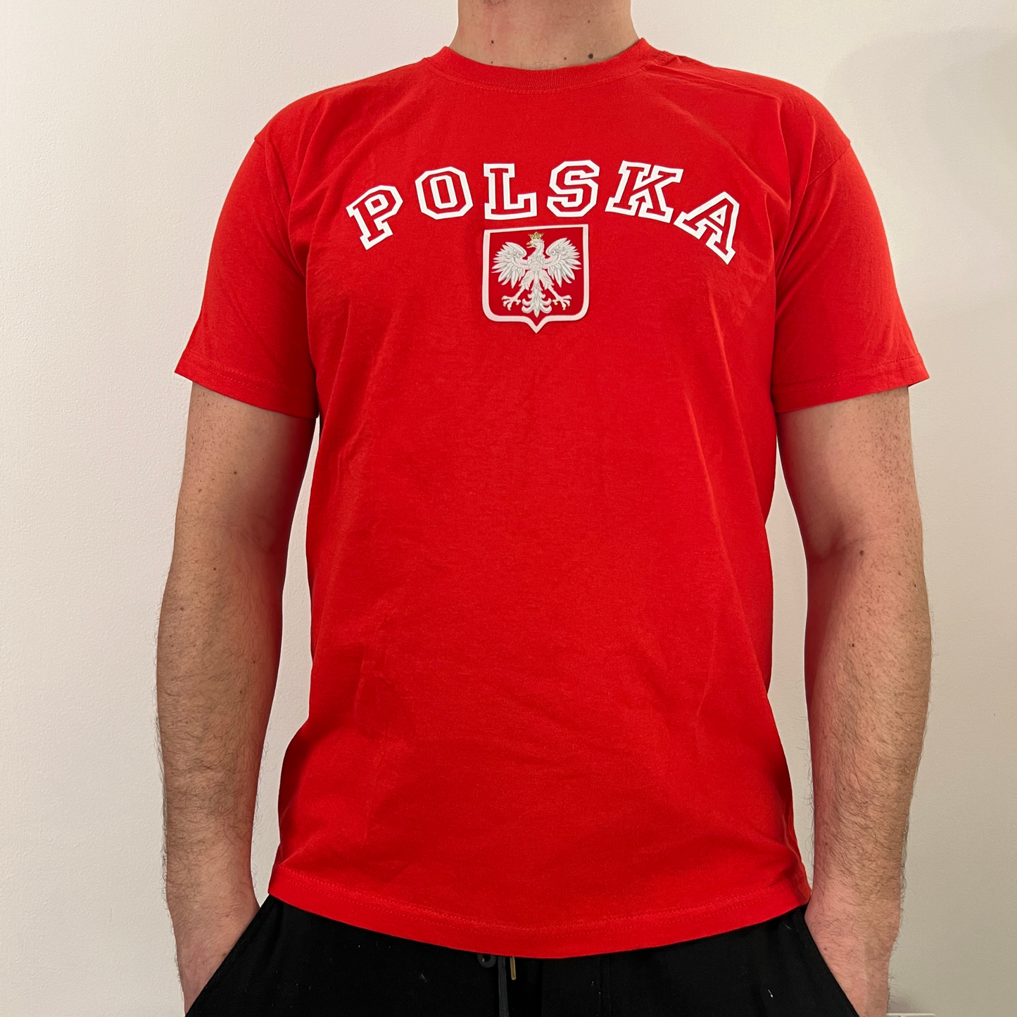 Tee shirt rouge homme Polska - Trésors de Pologne