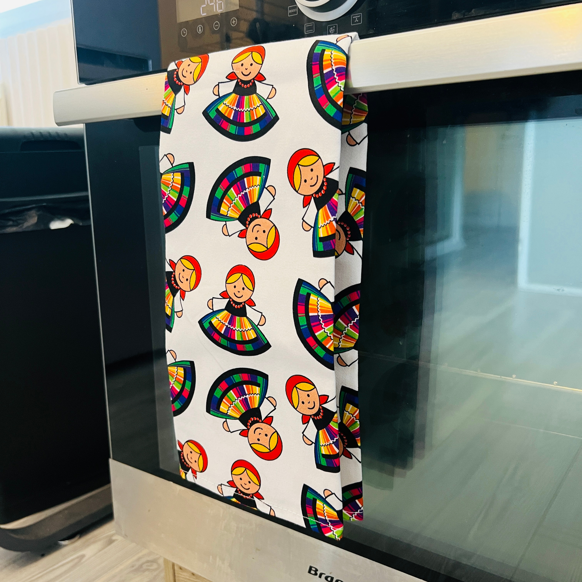 Torchon de cuisine folk - Trésors de Pologne