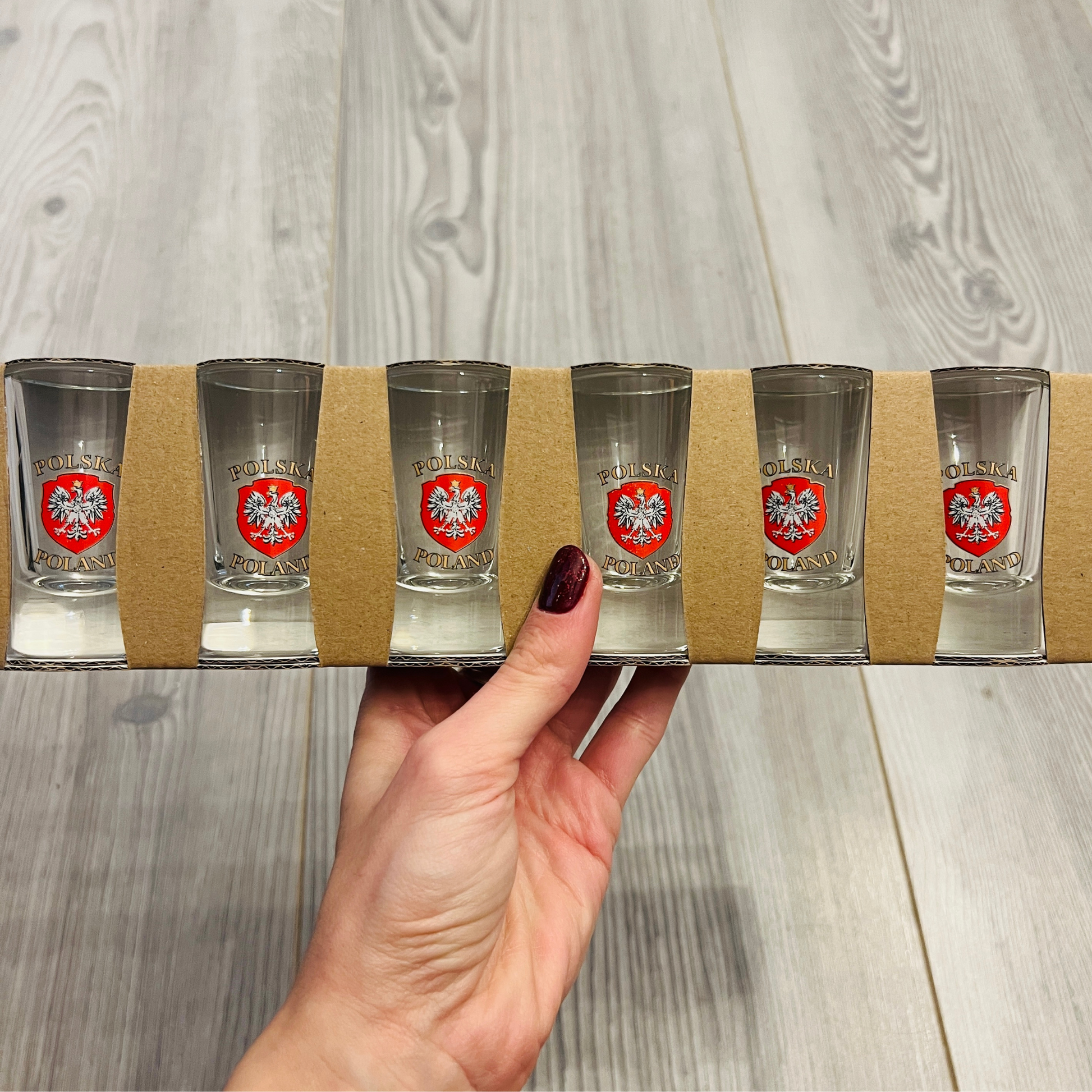 Shooters verres à vodka par 6 - Trésors de Pologne