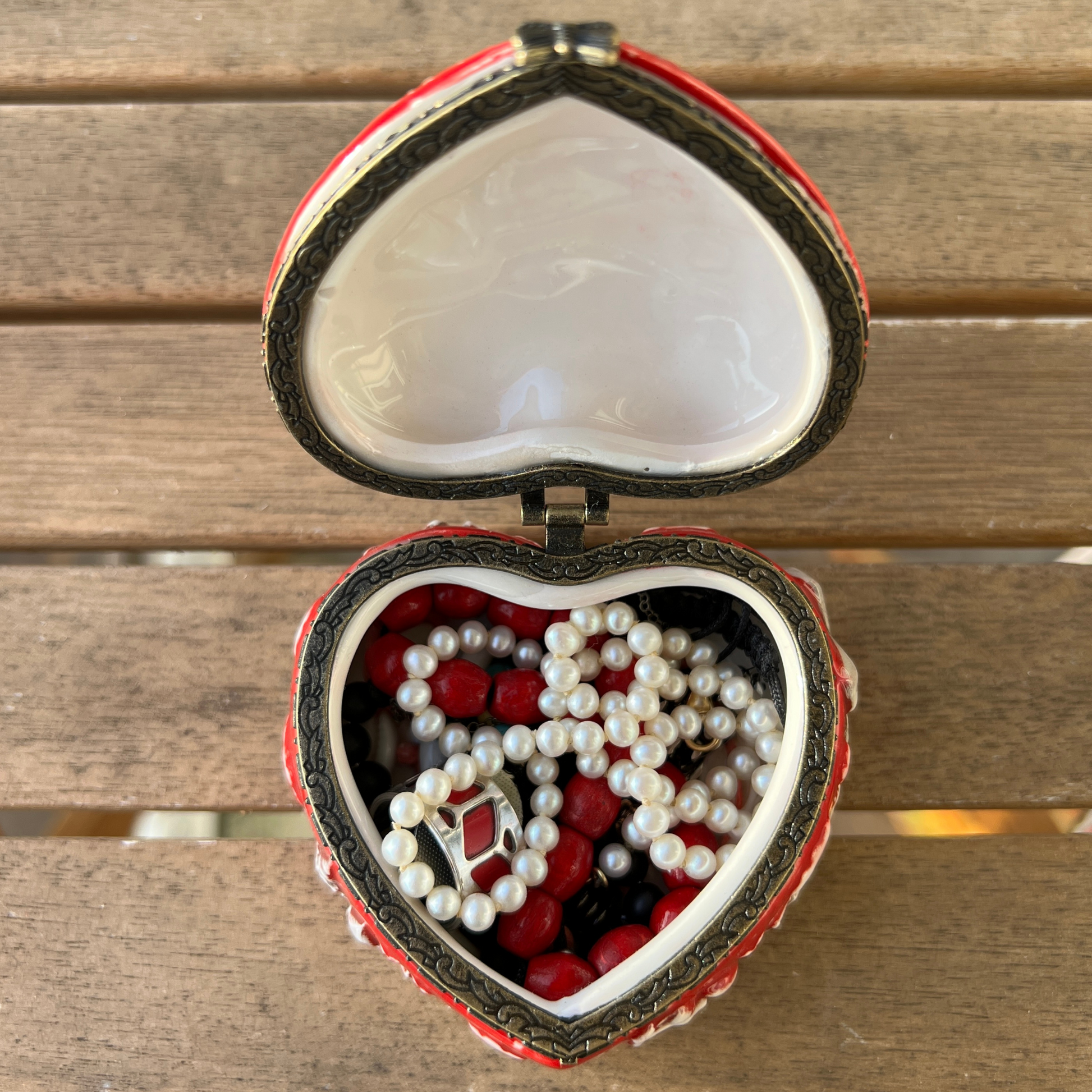 Boîte à bijoux en porcelaine Polska - Trésors de Pologne