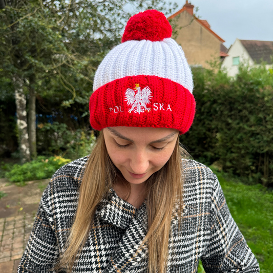 Bonnet simple à pompon - Trésors de Pologne