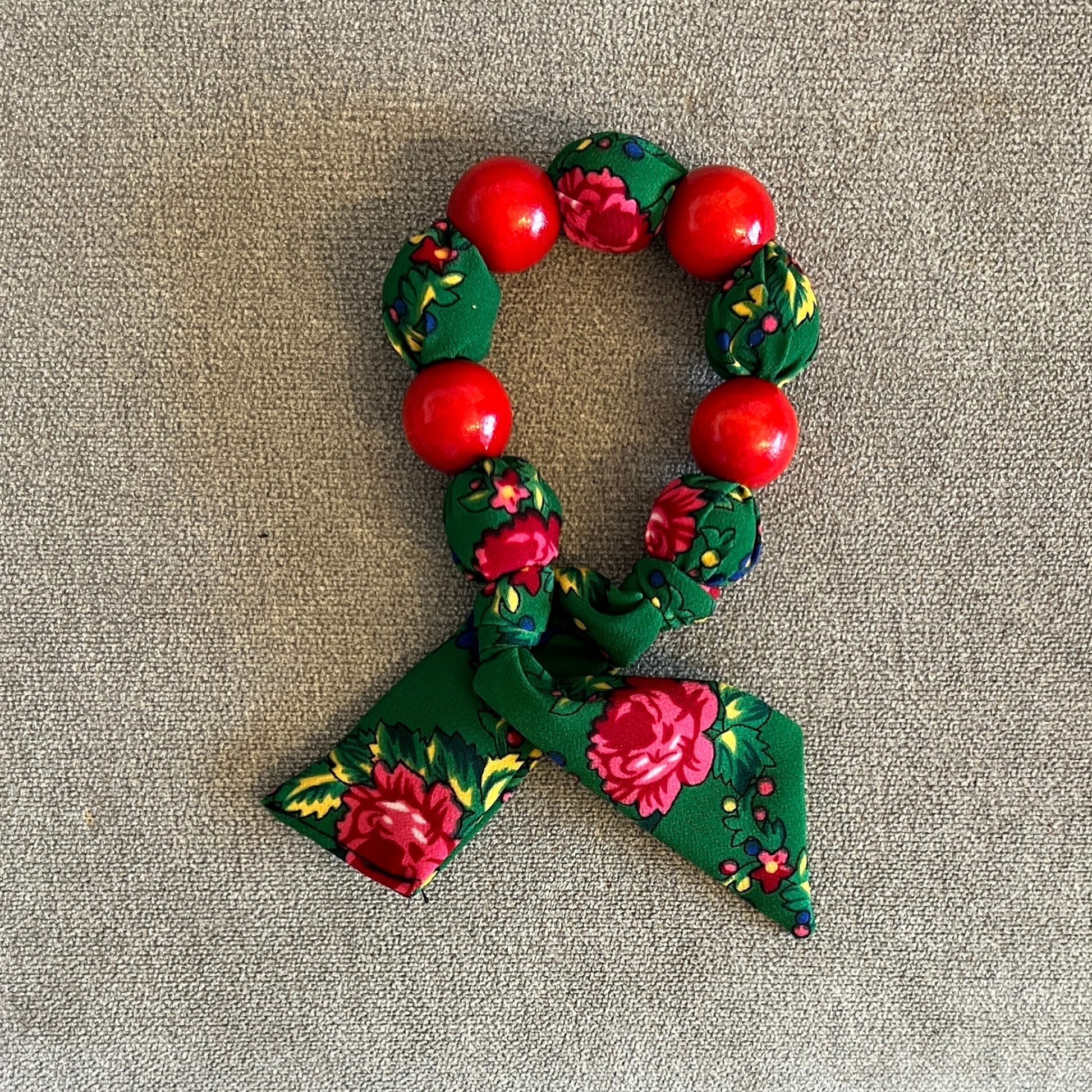 Bracelet à perles en bois folk - Trésors de Pologne