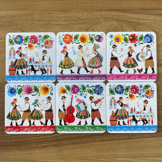 Dessous de verres Folklore Łowicz - Trésors de Pologne