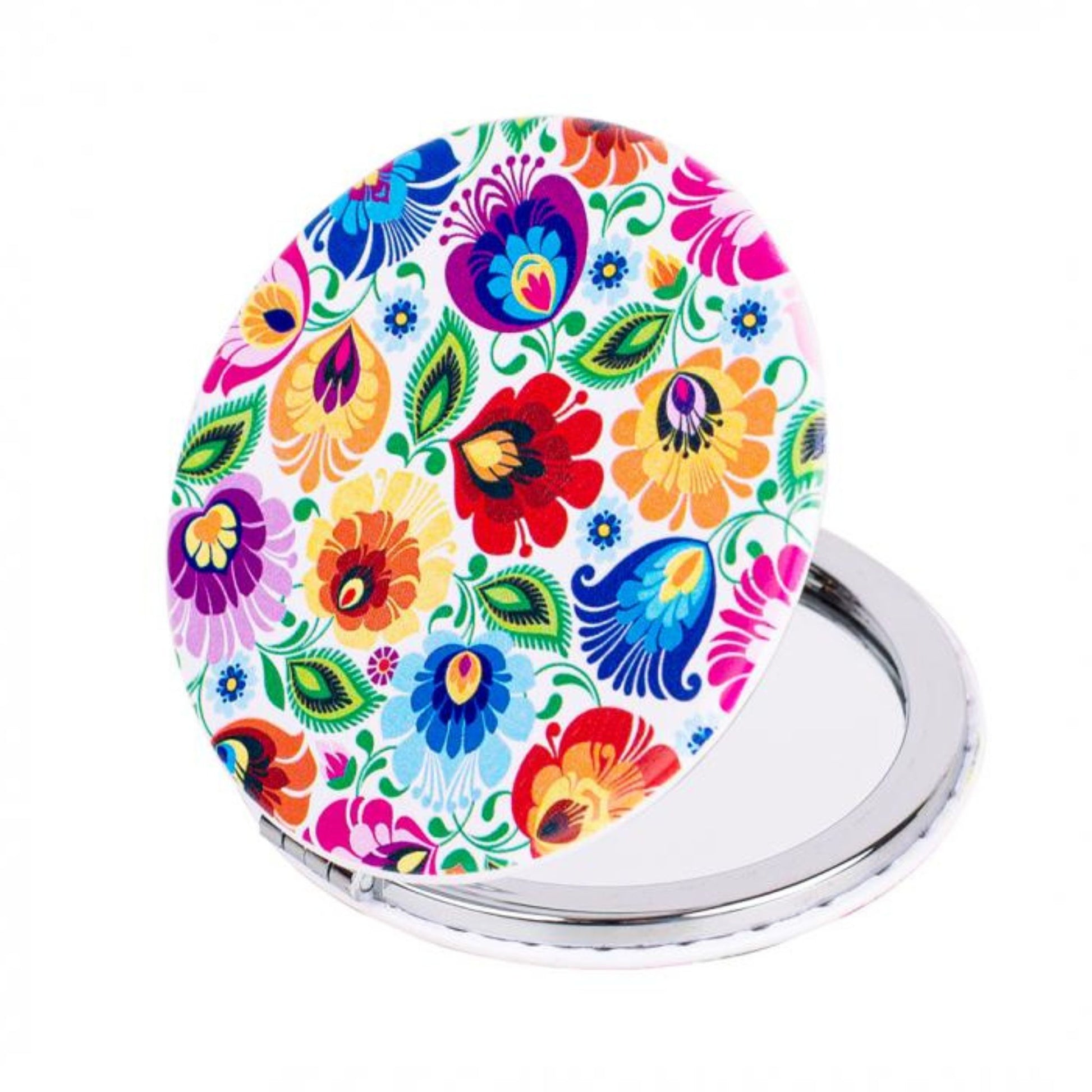 Miroir blanc motif folk Folkstar - Trésors de Pologne