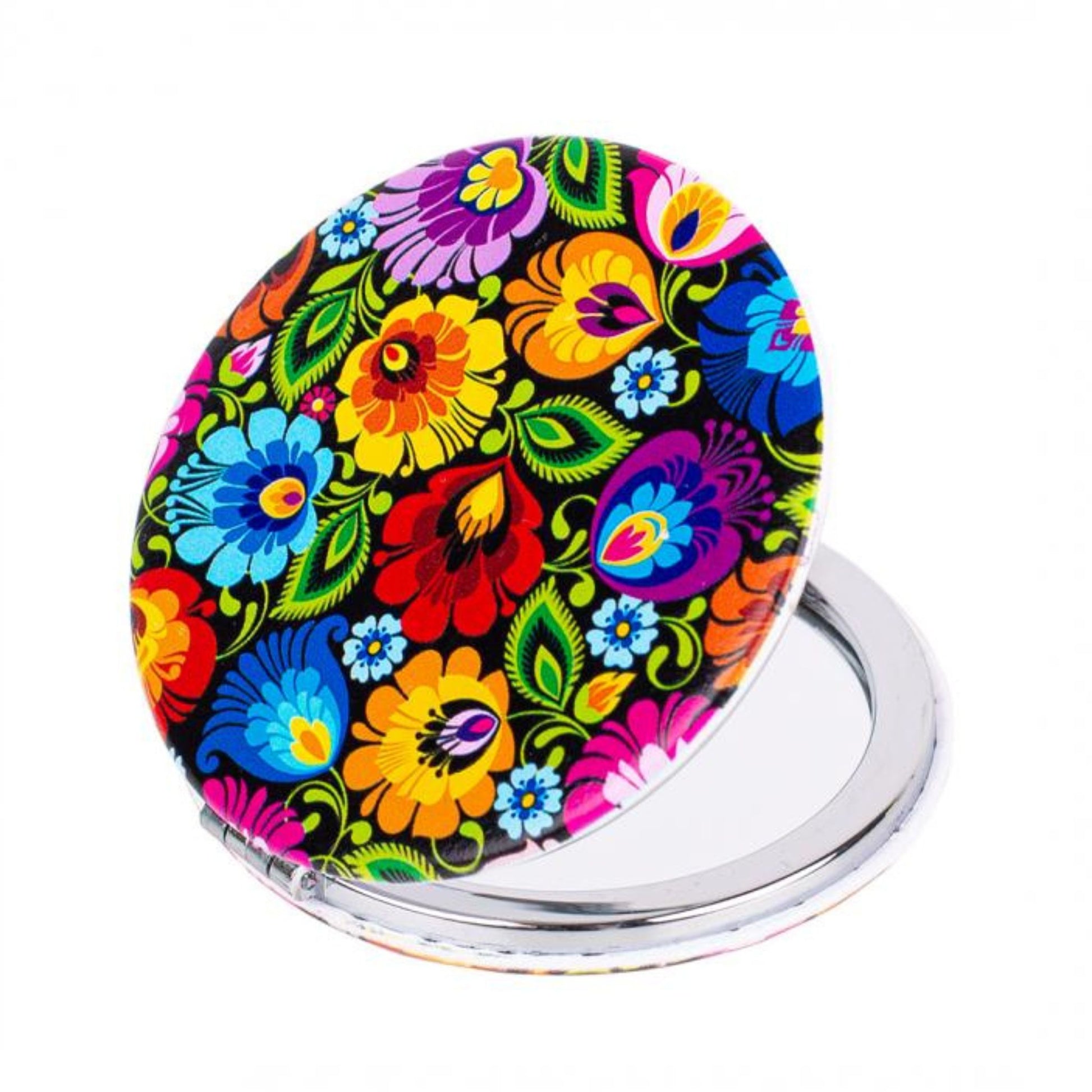 Miroir noir motif folk Folkstar - Trésors de Pologne