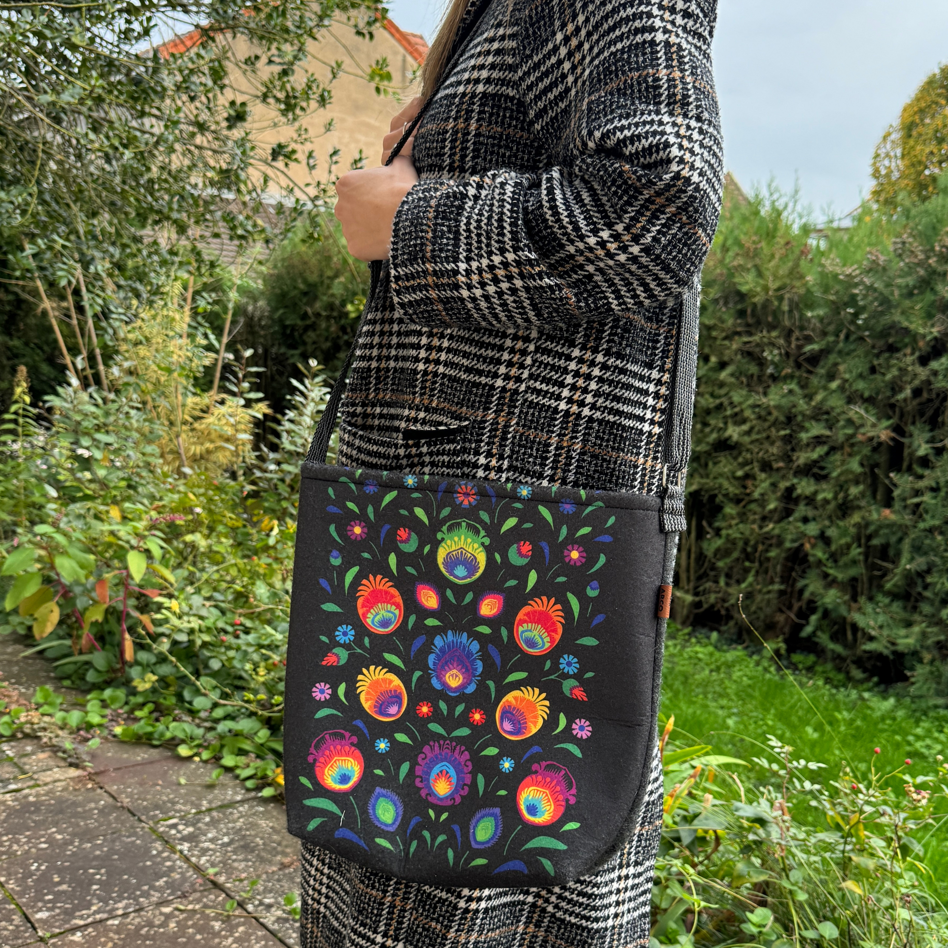 Sac à main fleurs de Łowicz - Trésors de Pologne