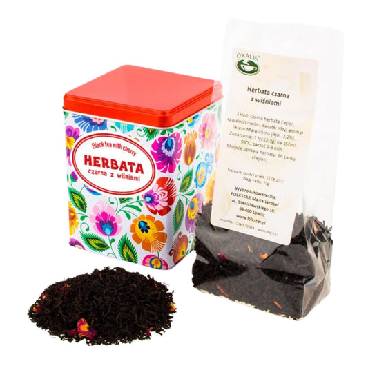 Thé avec boîte à thé décorative - Trésors de Pologne