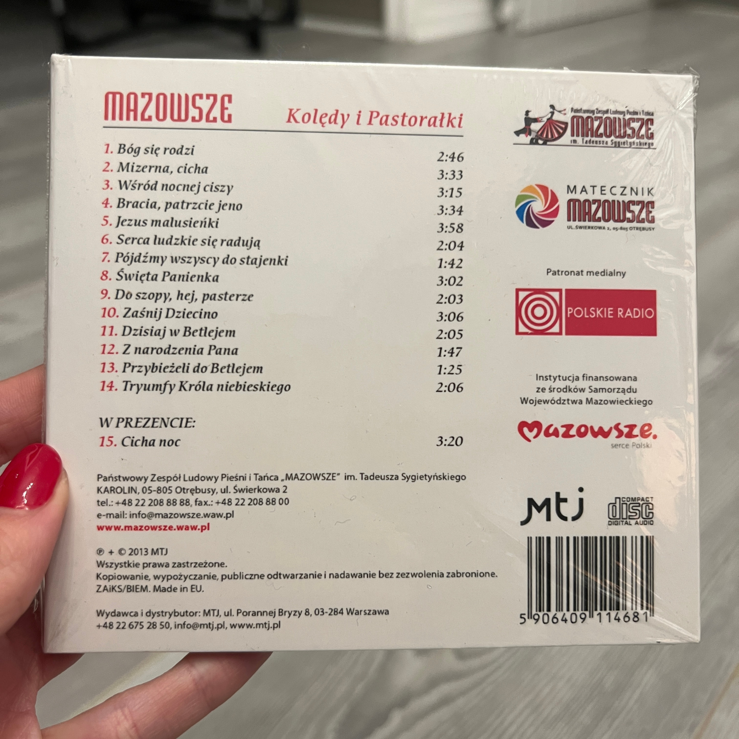 CD Koledy chants de Noël - Trésors de Pologne