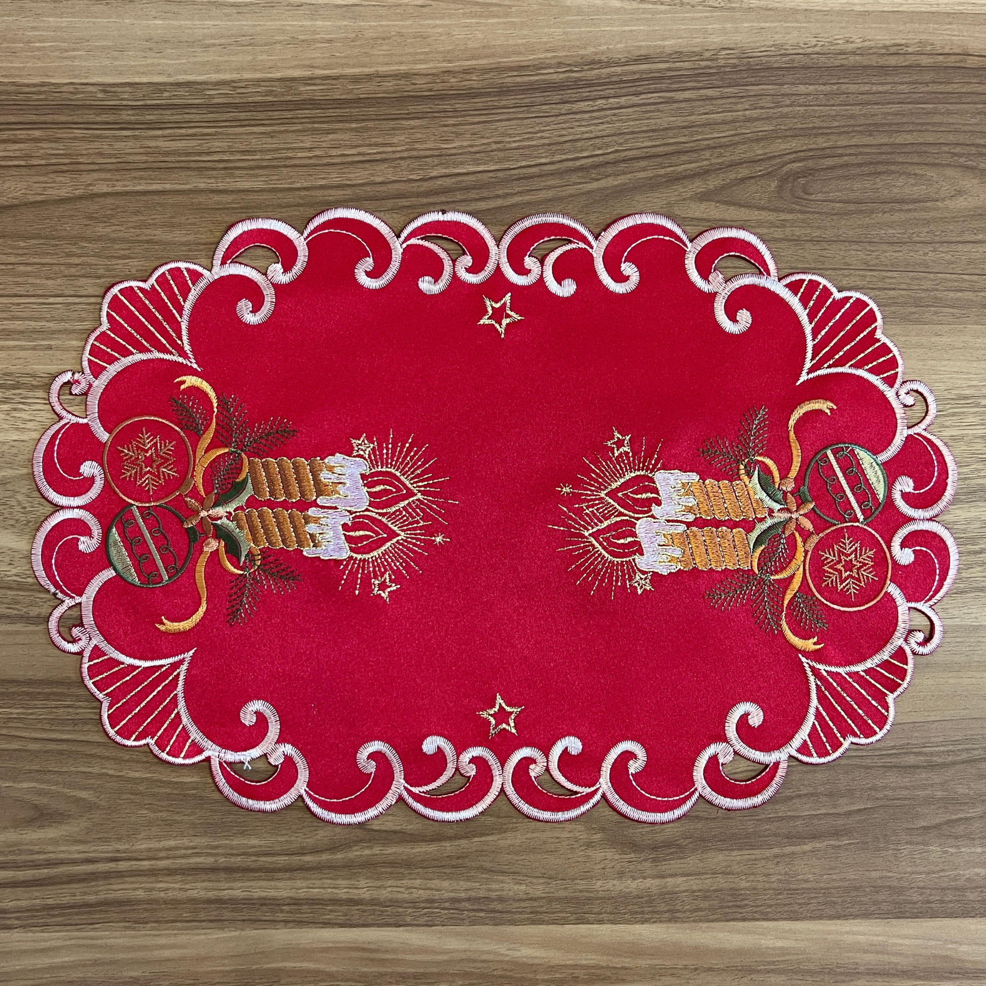 Chemins de table et centre de table de Noël - Trésors de Pologne