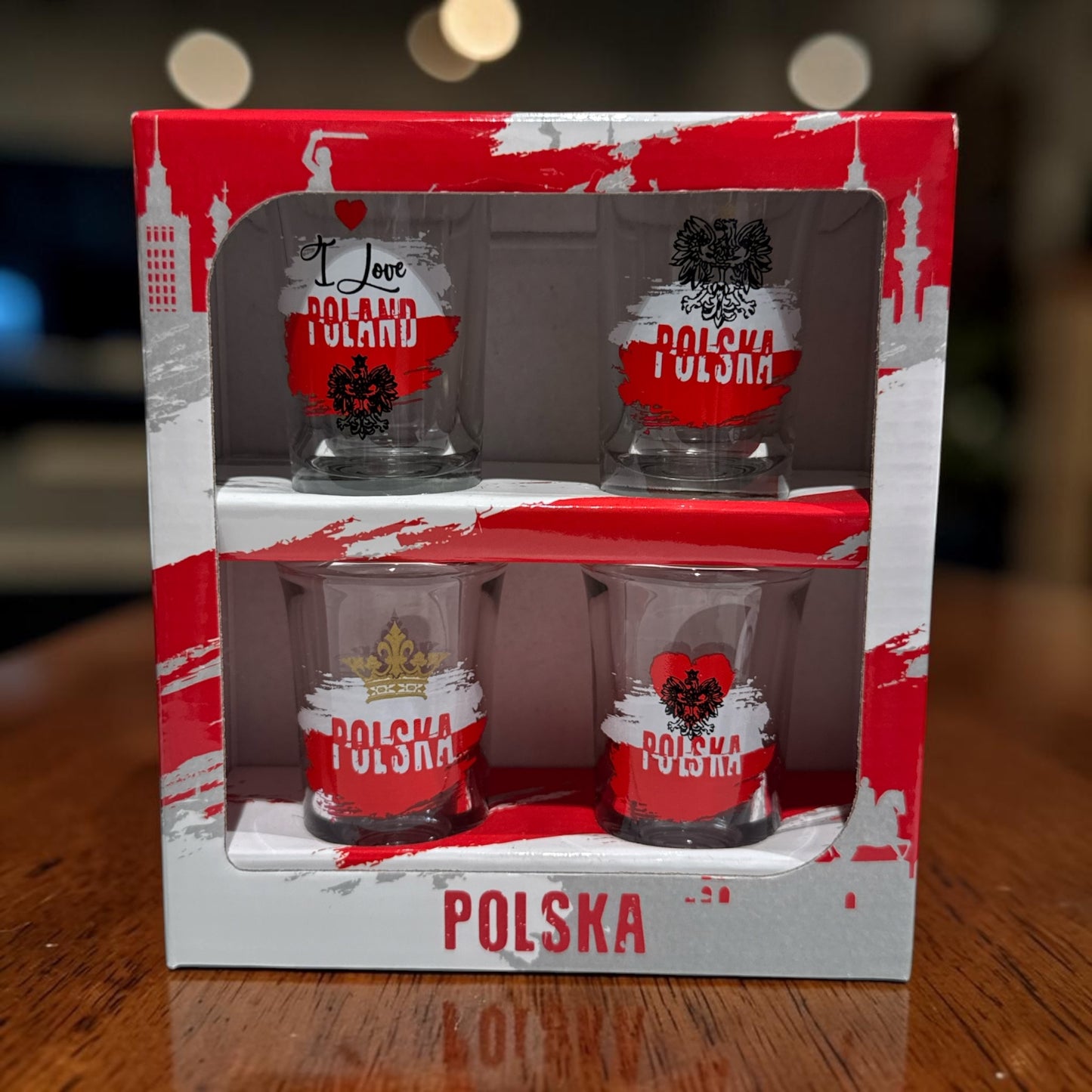 Shooters verres à vodka par 4 - Trésors de Pologne