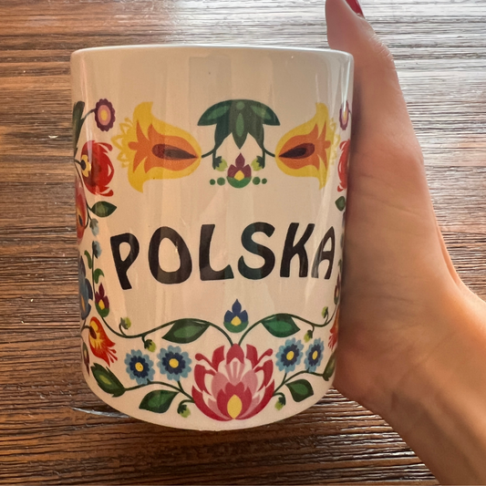 Tasses motif fleurs de Łowicz