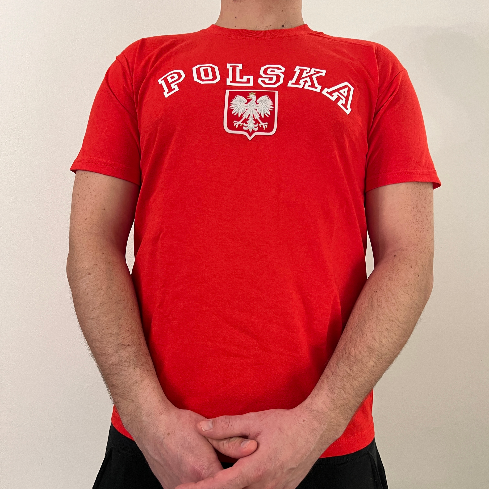 Tee shirt rouge homme Polska - Trésors de Pologne
