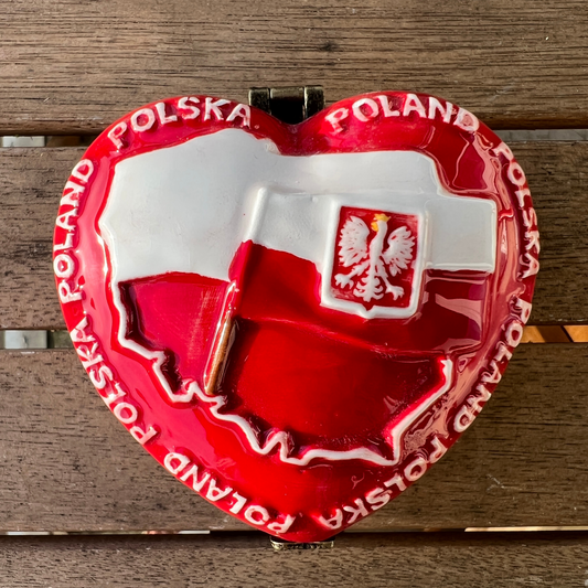 Boîte à bijoux en porcelaine Polska - Trésors de Pologne