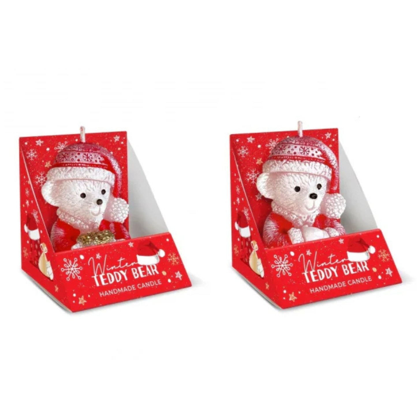 Bougie Teddy Bear de Noël - Trésors de Pologne