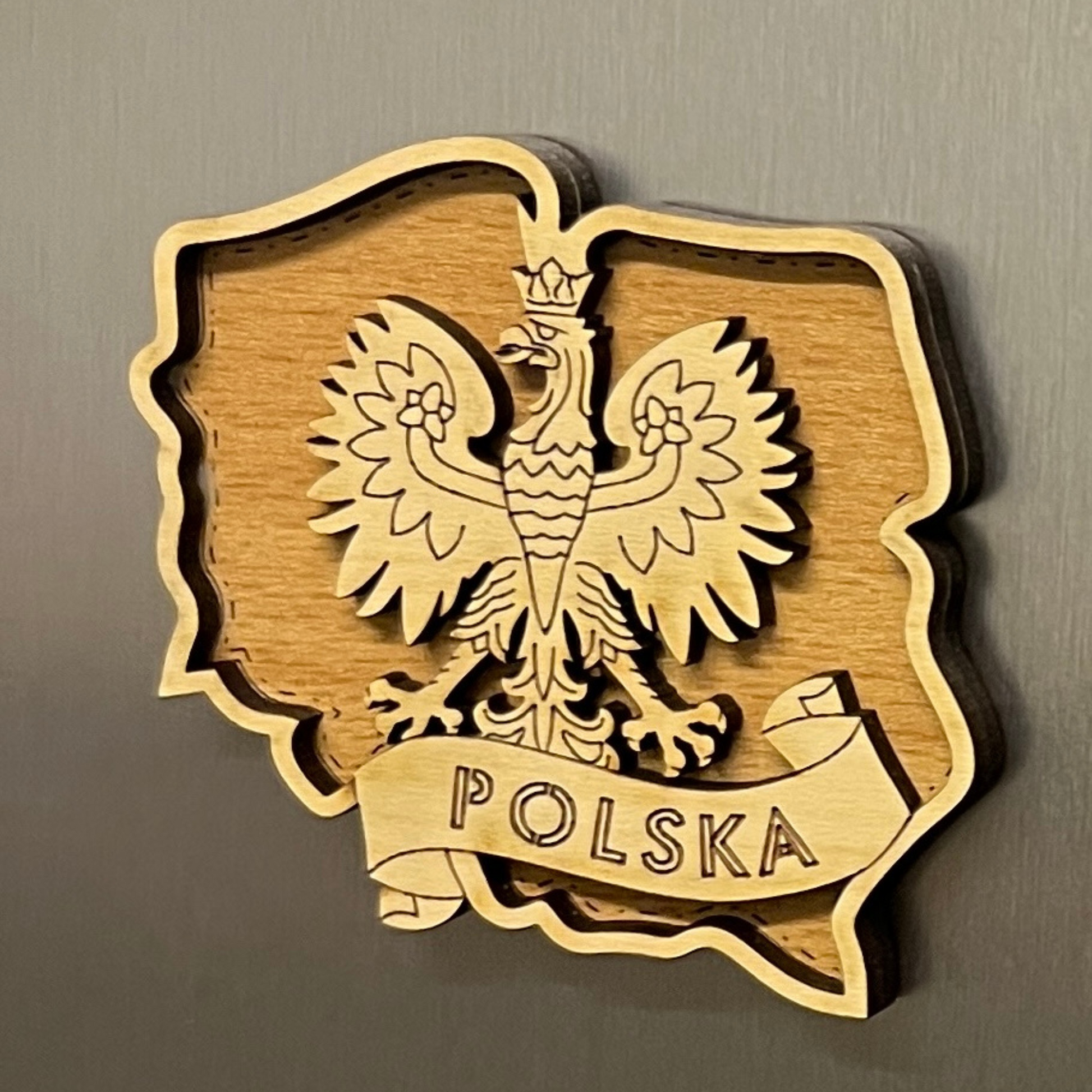 Magnet bois aigle - Trésors de Pologne