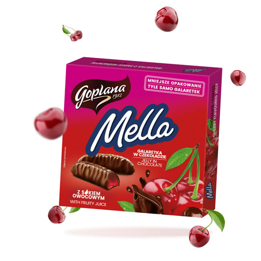 Mella à la gelée de fruits enrobée de chocolat