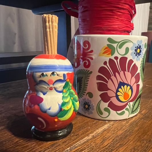 Porte cure dents Père Noël - Trésors de Pologne