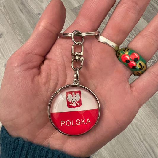 Porte clés rond Polska