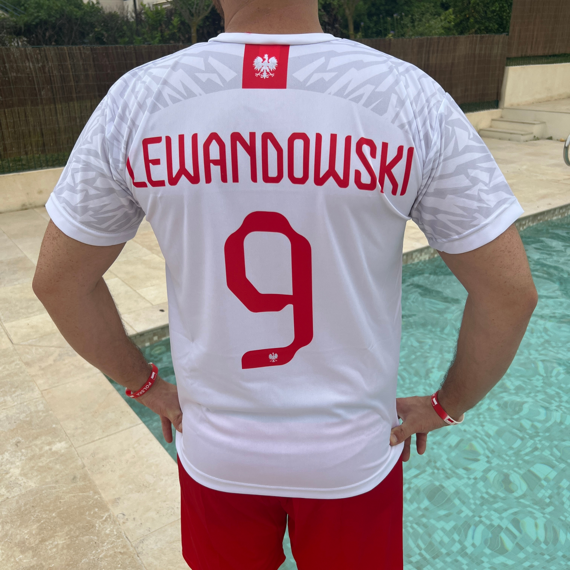 Tee shirt foot polonais Lewandowski - Trésors de Pologne