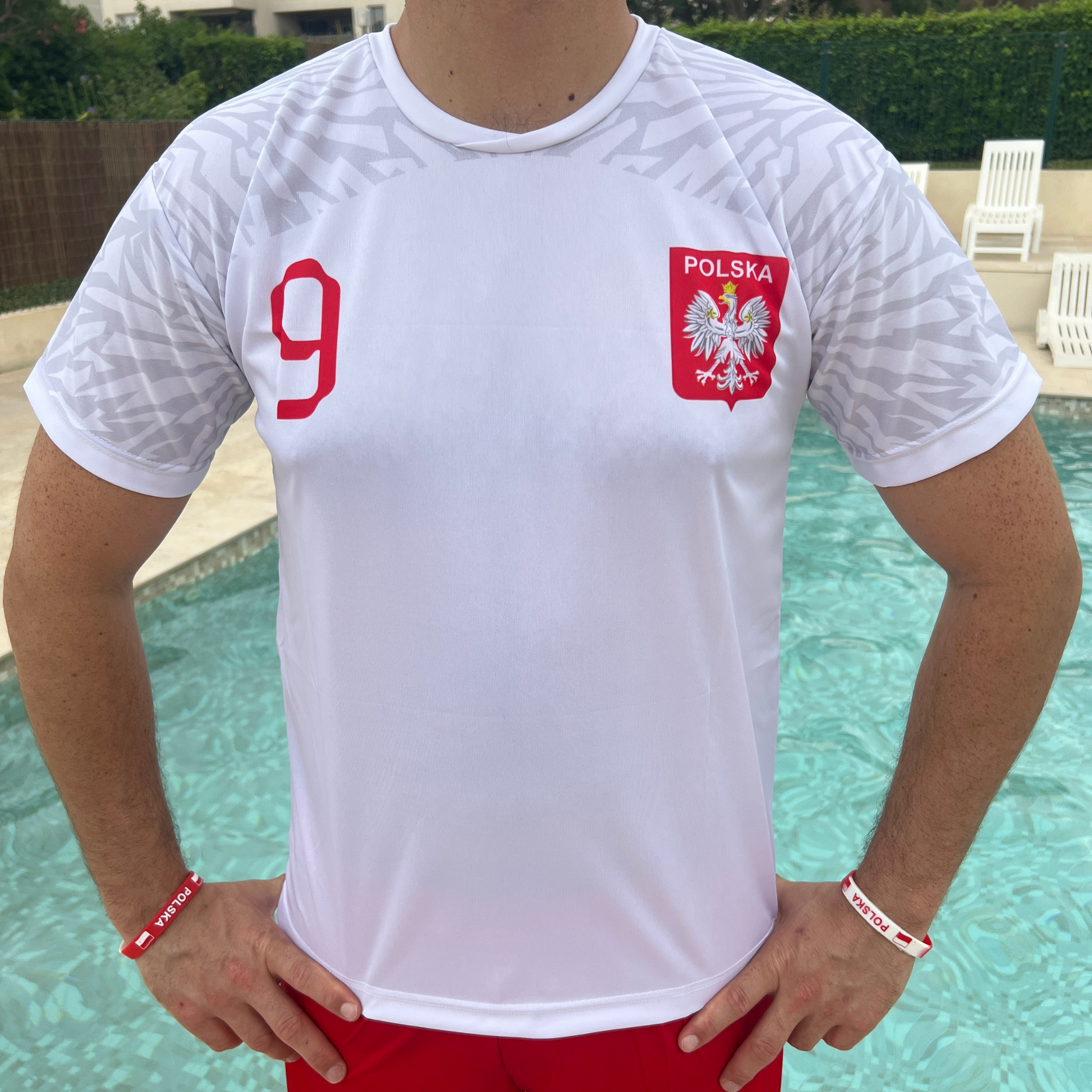 Tee shirt foot polonais Lewandowski - Trésors de Pologne