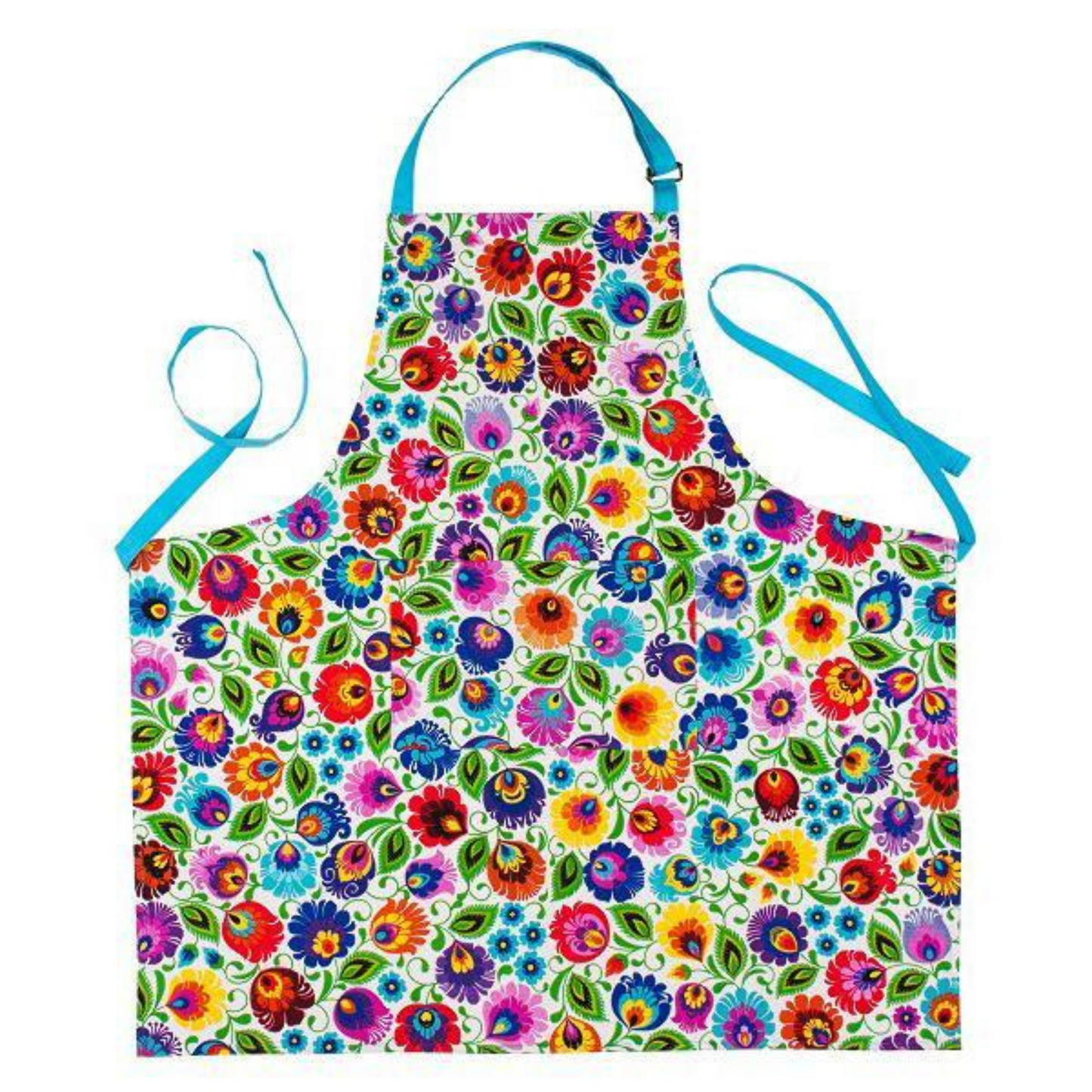 Tablier de cuisine coloré à fleurs